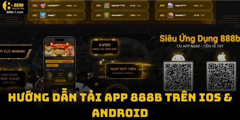 Hướng Dẫn Tải App 888B Trên IOS & Android