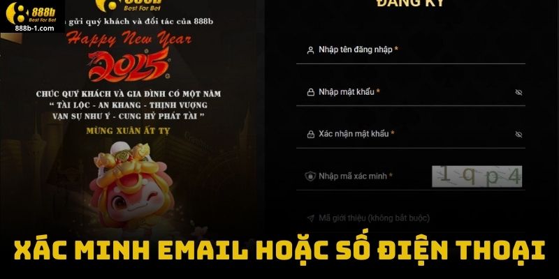 Xác Minh Email Hoặc Số Điện Thoại